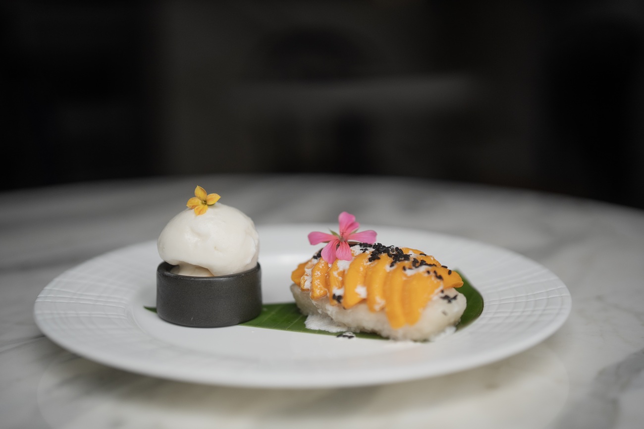 Postre Thai del restaurante Saffron de Puebla